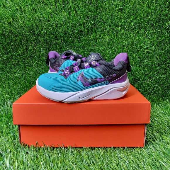 Nike Star Runner 4 Teal Purple Cosmo Baby Toddler Boy Girl Size 6C With Box - Picture 10 of 10